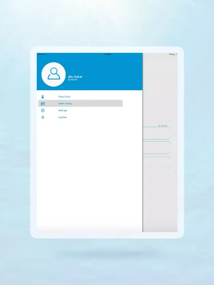Tangkapan skrin Aqua Nufud iPad 