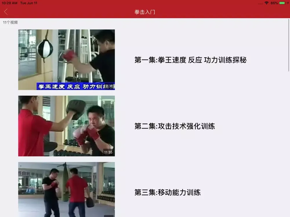 Capturas de pantalla de 拳击教学-拳击训练自学教程 iPad 
