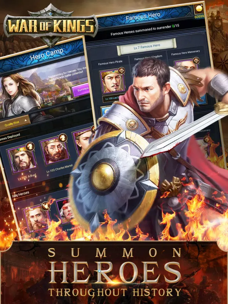 ภาพหน้าจอของ War of Kings:Power and Battle iPad 
