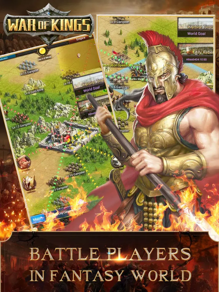 ภาพหน้าจอของ War of Kings:Power and Battle iPad 