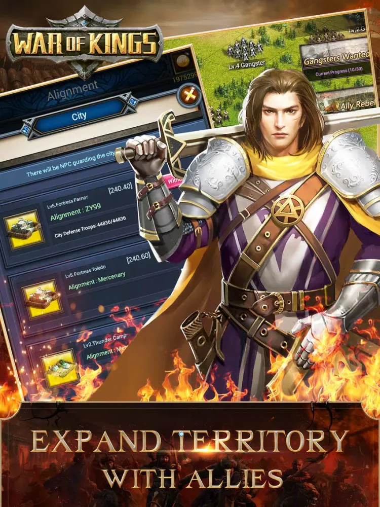ภาพหน้าจอของ War of Kings:Power and Battle iPad 