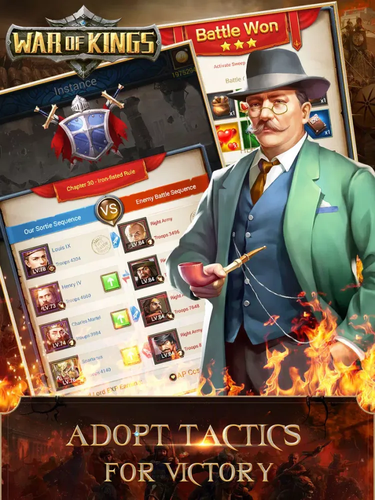 ภาพหน้าจอของ War of Kings:Power and Battle iPad 