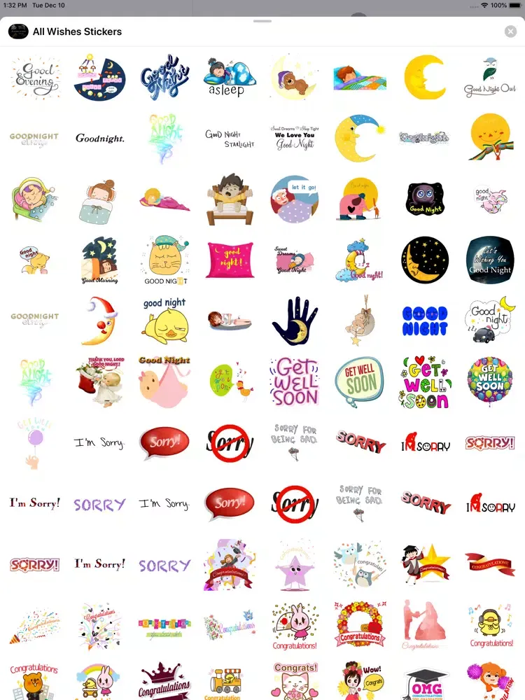 All Wishes Stickers iPad  سکرین شاٹس