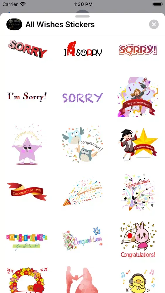 All Wishes Stickers سکرین شاٹس