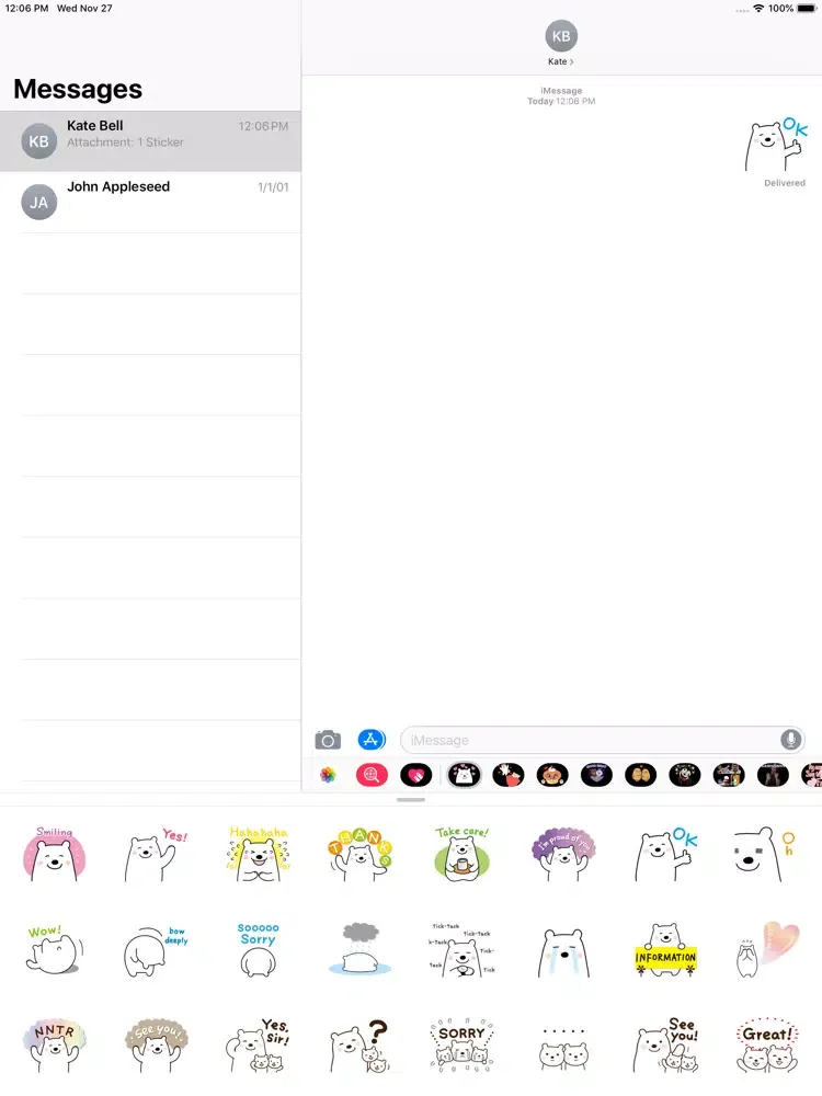 Screenshot di Animated Polar Bear Stickers iPad 