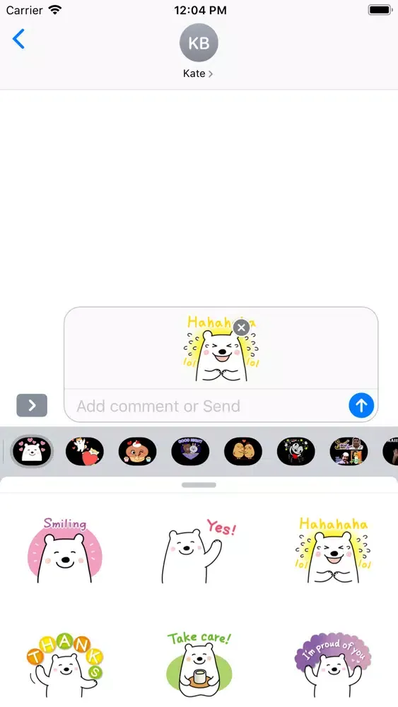 Screenshot di Animated Polar Bear Stickers