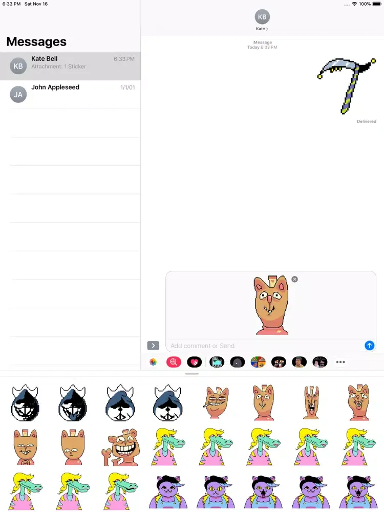 Animated Undertal Stickers iPad  스크린샷