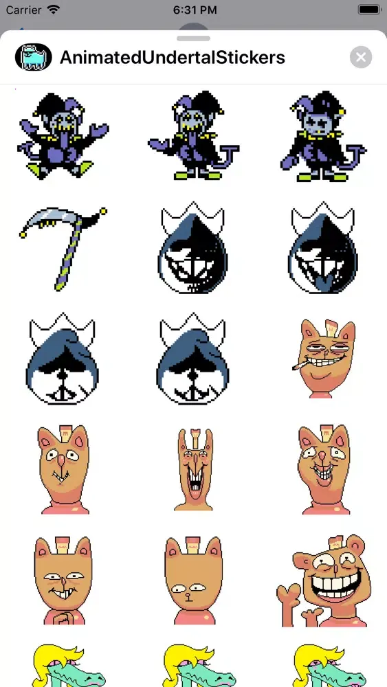 Animated Undertal Stickers 스크린샷
