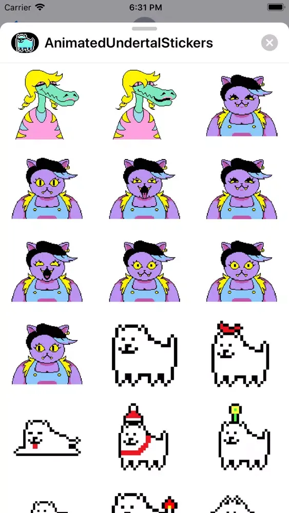 Animated Undertal Stickers 스크린샷