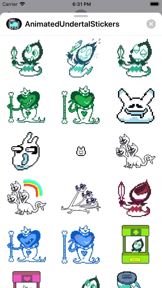 Animated Undertal Stickers 스크린샷
