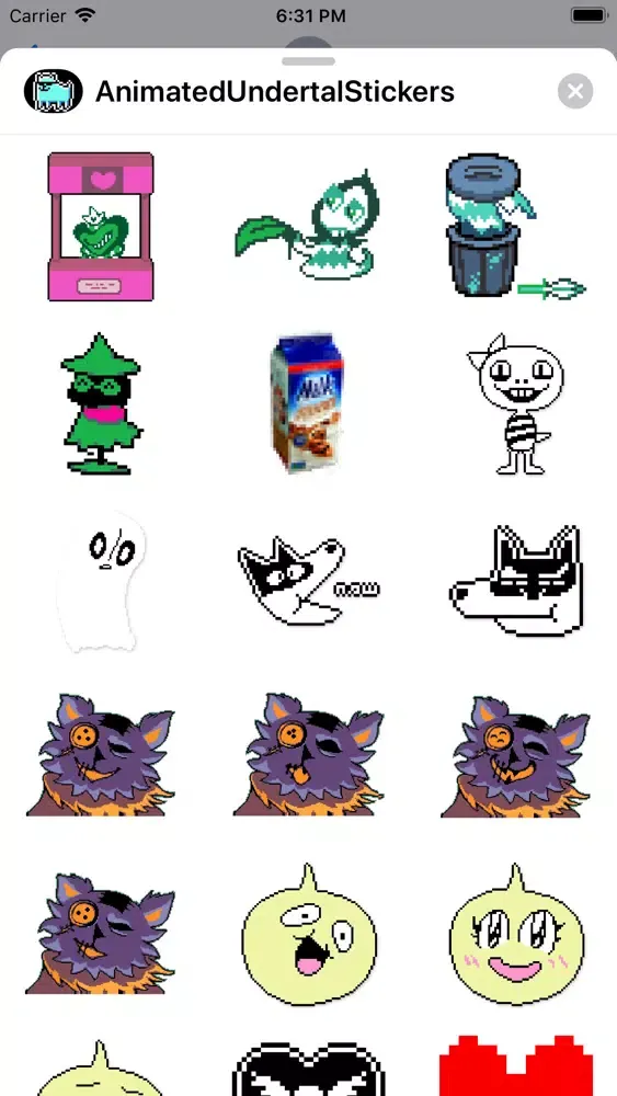 Animated Undertal Stickers 스크린샷