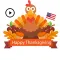 Happy Turkey Day Stickers