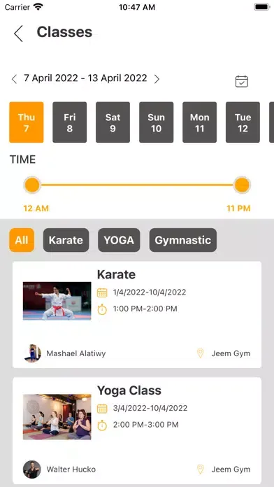 Tangkapan layar Jeem Gym SA