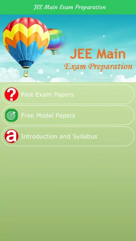 JEE Main Exam Preparation Screenshots