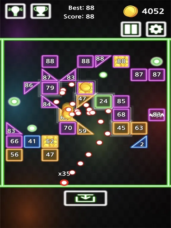 Infinite Brick Breaker: Neon!! iPad  স্ক্রিনশট