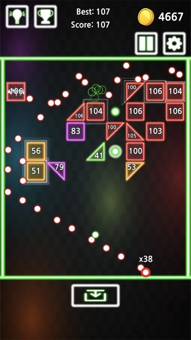 Infinite Brick Breaker: Neon!! স্ক্রিনশট