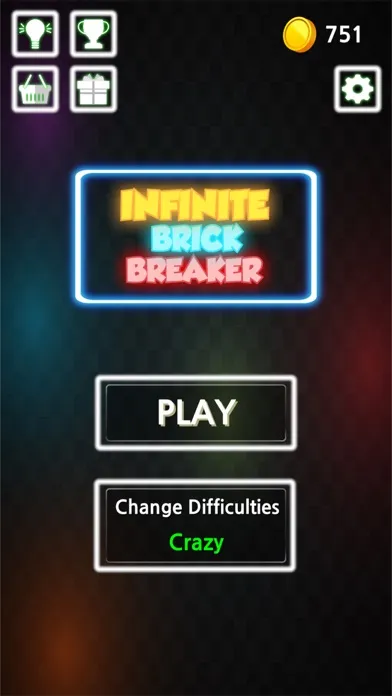 Infinite Brick Breaker: Neon!! স্ক্রিনশট