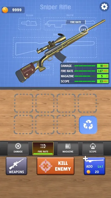 Capturas de tela do Sniper Master!