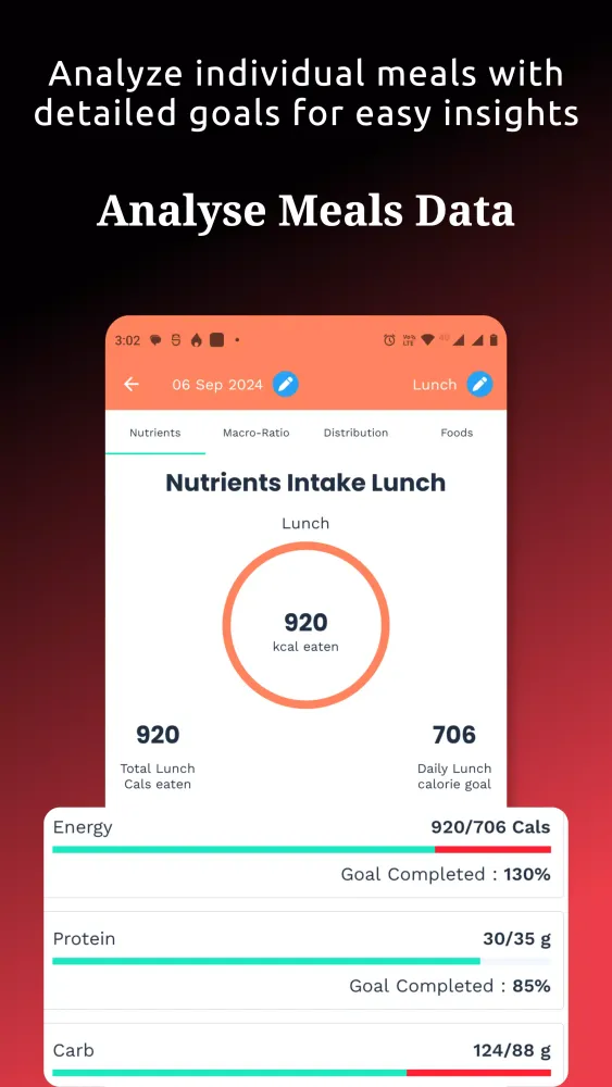 Capturas de pantalla de Food Tracker & Calorie Counter