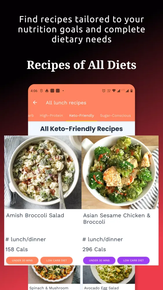 Capturas de pantalla de Food Tracker & Calorie Counter