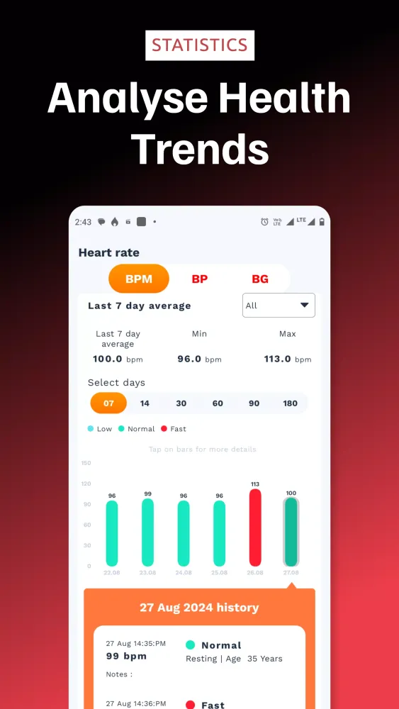 Zrzuty ekranu Heart Rate Monitor