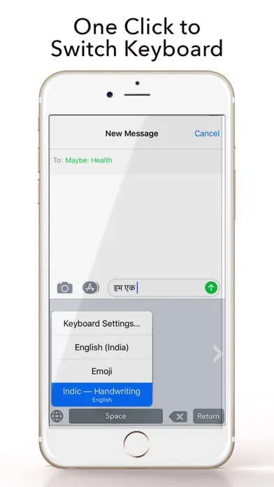 Zrzuty ekranu Indic Handwriting Keyboard