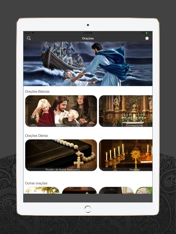 Скриншоты Orações Católicas iPad 