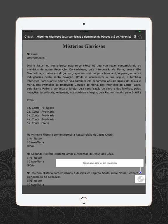 Скриншоты Orações Católicas iPad 
