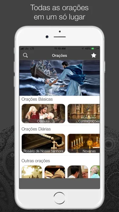 Скриншоты Orações Católicas