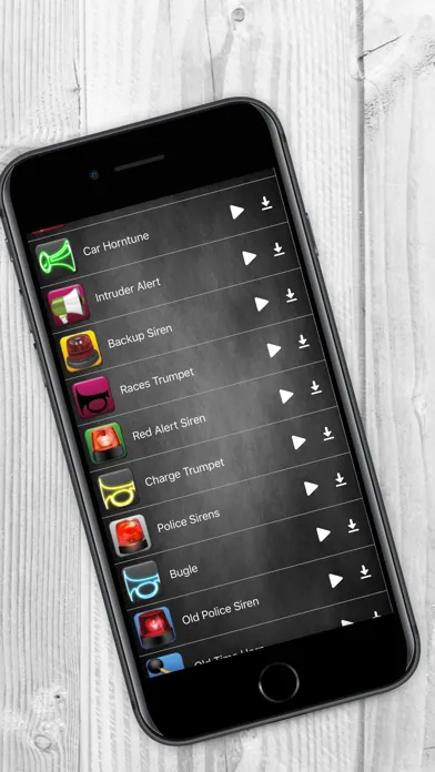 Tangkapan layar Sirens and Horn Ringtones