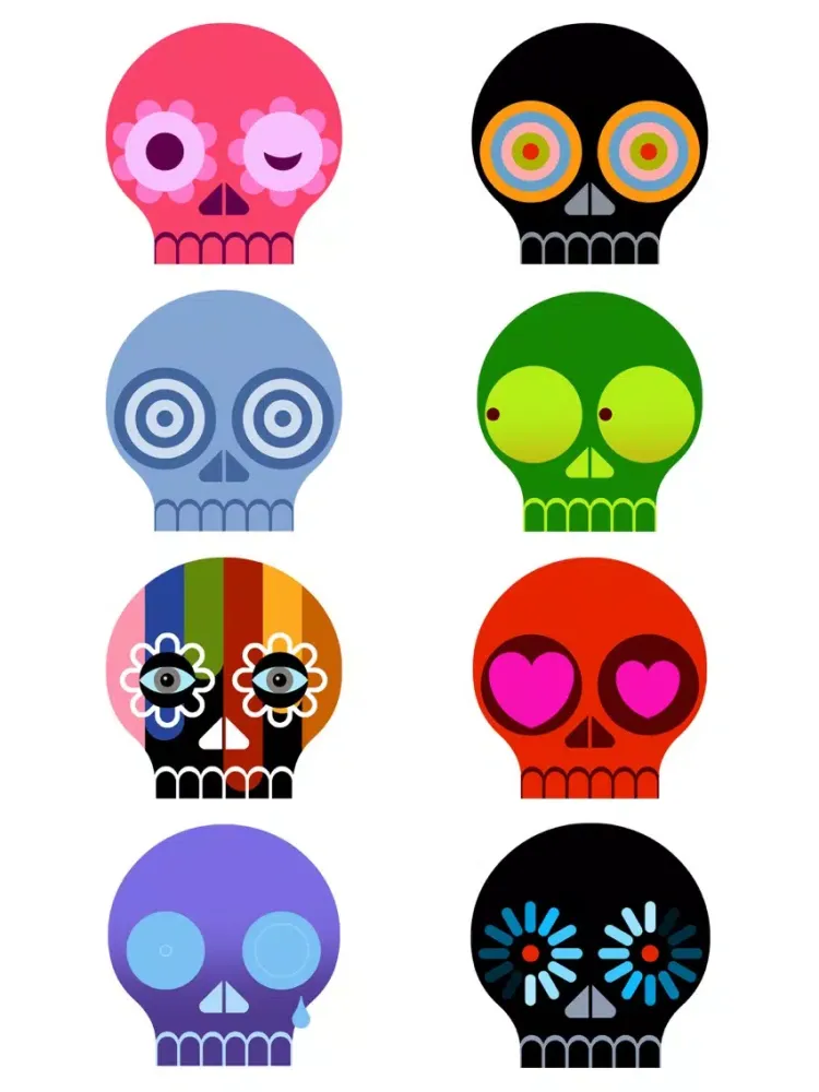 skull pop animated stickers iPad  Screenshots
