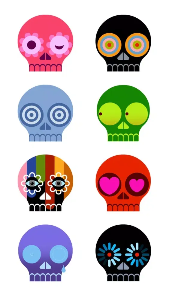 skull pop animated stickers Screenshots