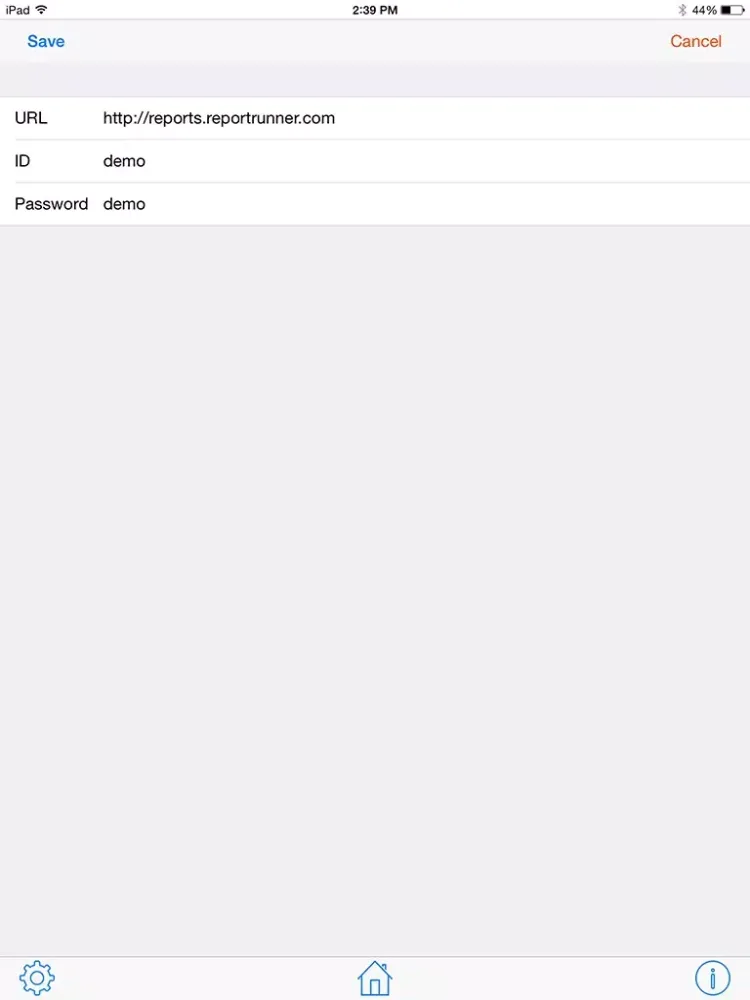 Report Runner for iOS (Crystal Reports Viewer) iPad  スクリーンショット