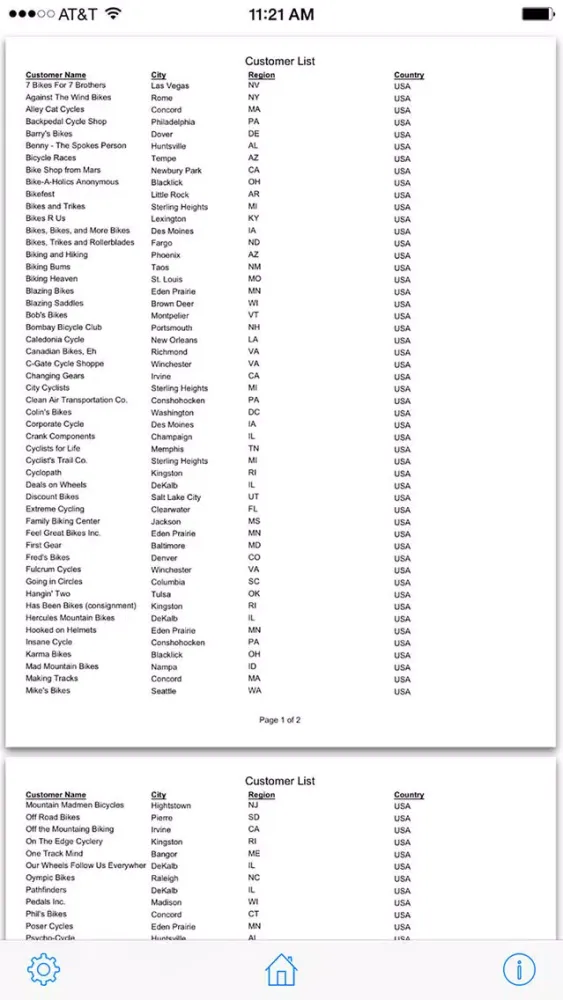 Report Runner for iOS (Crystal Reports Viewer) スクリーンショット