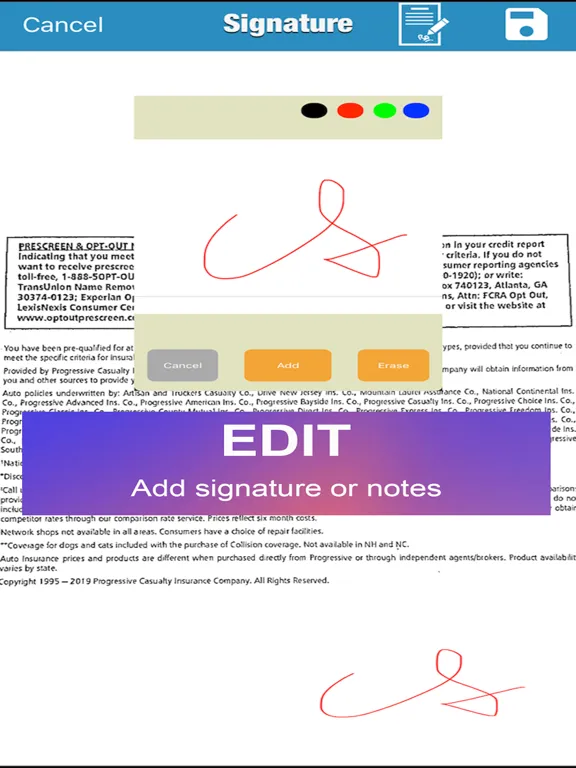 MyScan3: capture and share PDF iPad 应用截图