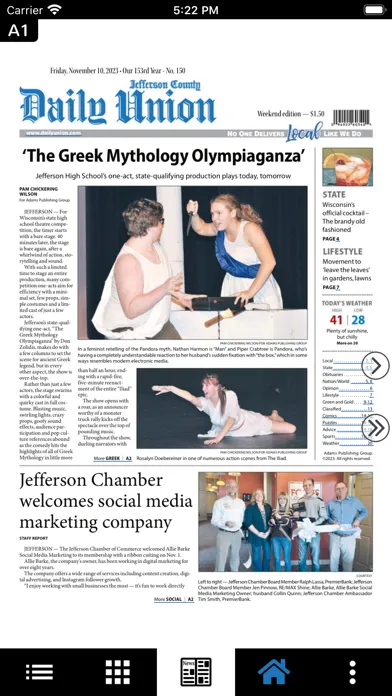 Captures d'écran de Daily Jefferson County Union