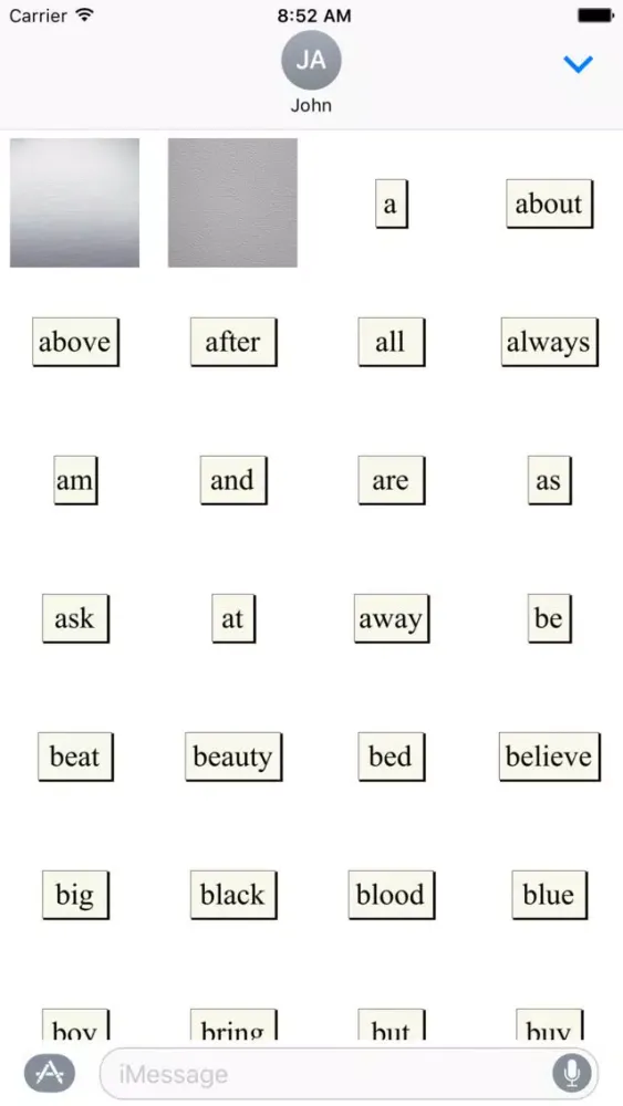 Capturas de tela do Fridge Words Sticker Pack