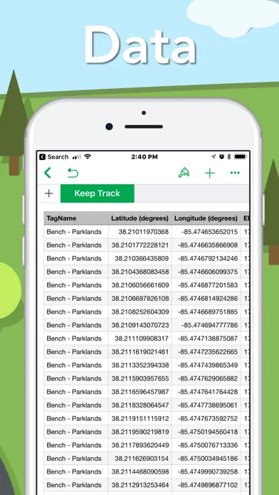 Keep Track App Screenshots