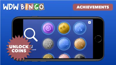 Capturas de tela do WDW Bingo