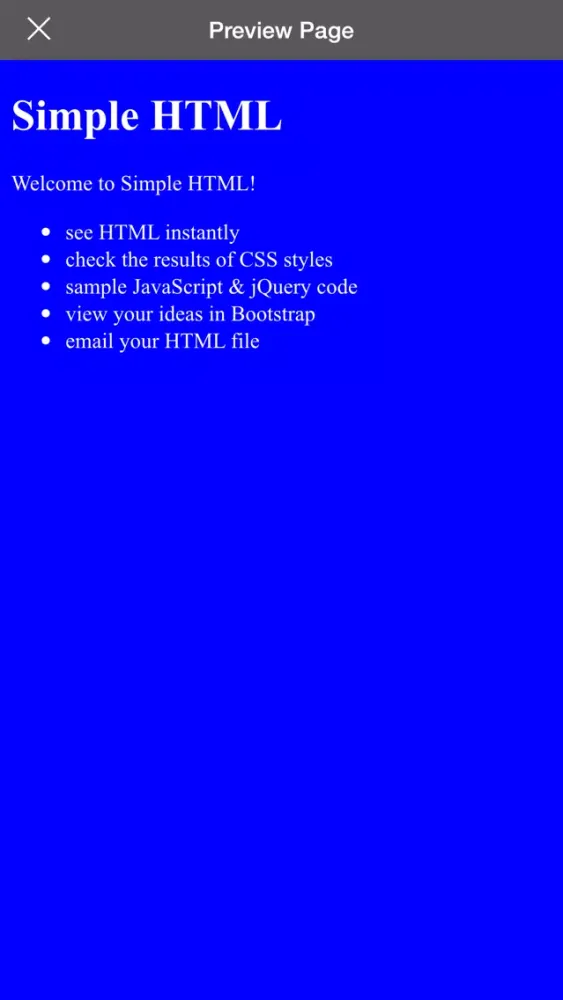 Simple HTML应用截图