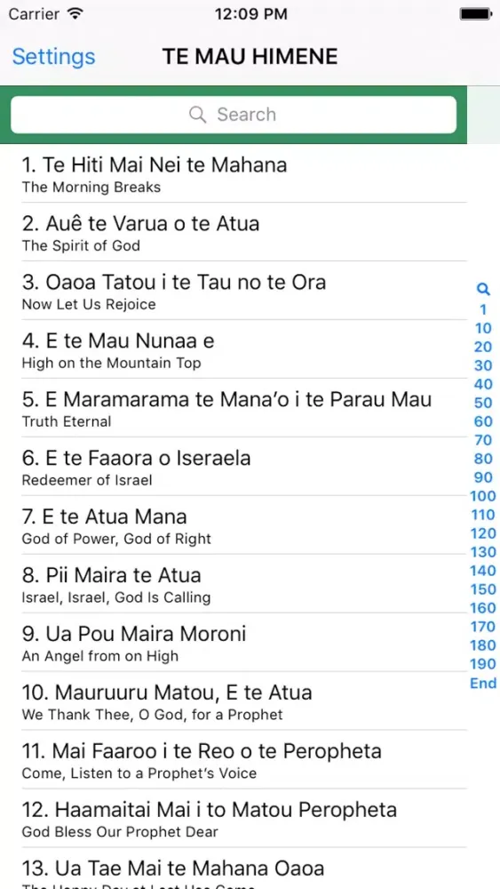 ภาพหน้าจอของ Tahitian Hymns