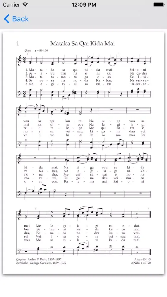 ภาพหน้าจอของ Tahitian Hymns