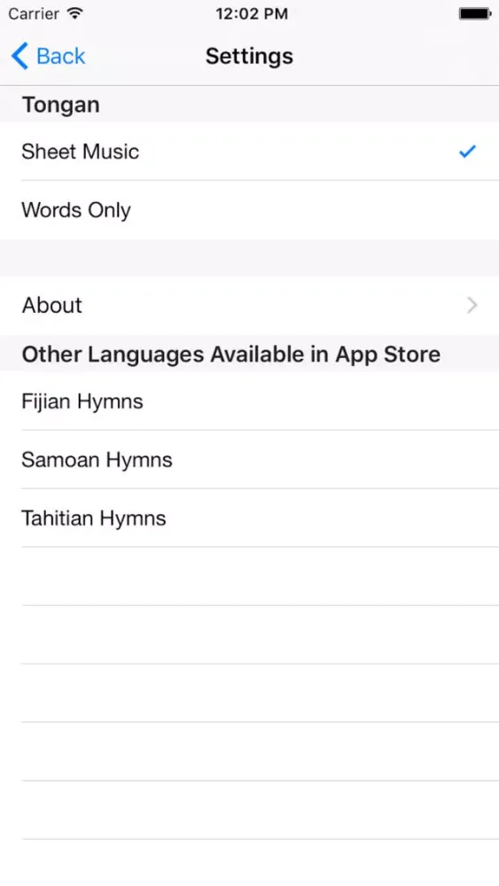Tongan Hymns سکرین شاٹس