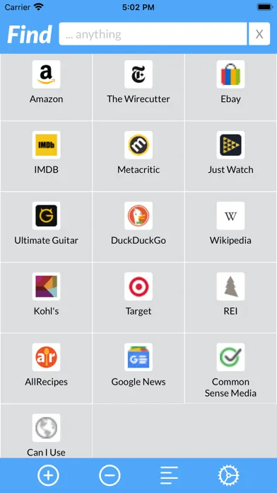 Zrzuty ekranu Find: Better web searches