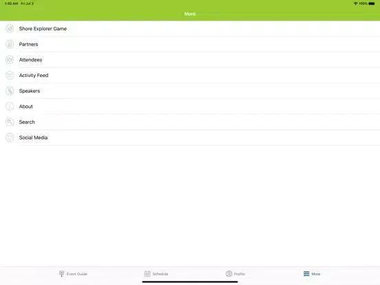 Capturas de pantalla de Shore Consulting Events iPad 
