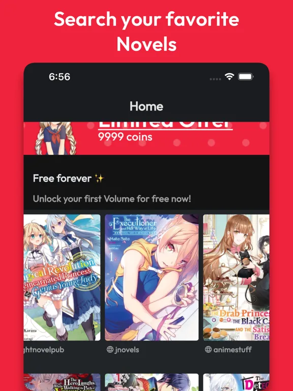 Zrzuty ekranu InkCat: Light novels iPad 