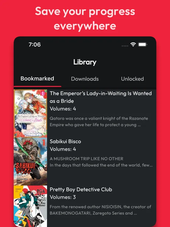 Zrzuty ekranu InkCat: Light novels iPad 