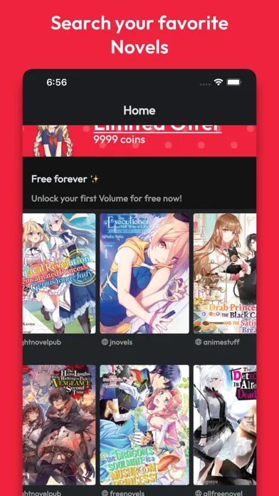 Zrzuty ekranu InkCat: Light novels