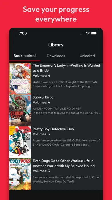 Zrzuty ekranu InkCat: Light novels