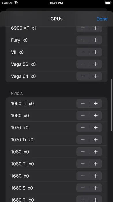 Hashrate: Mining calculator スクリーンショット